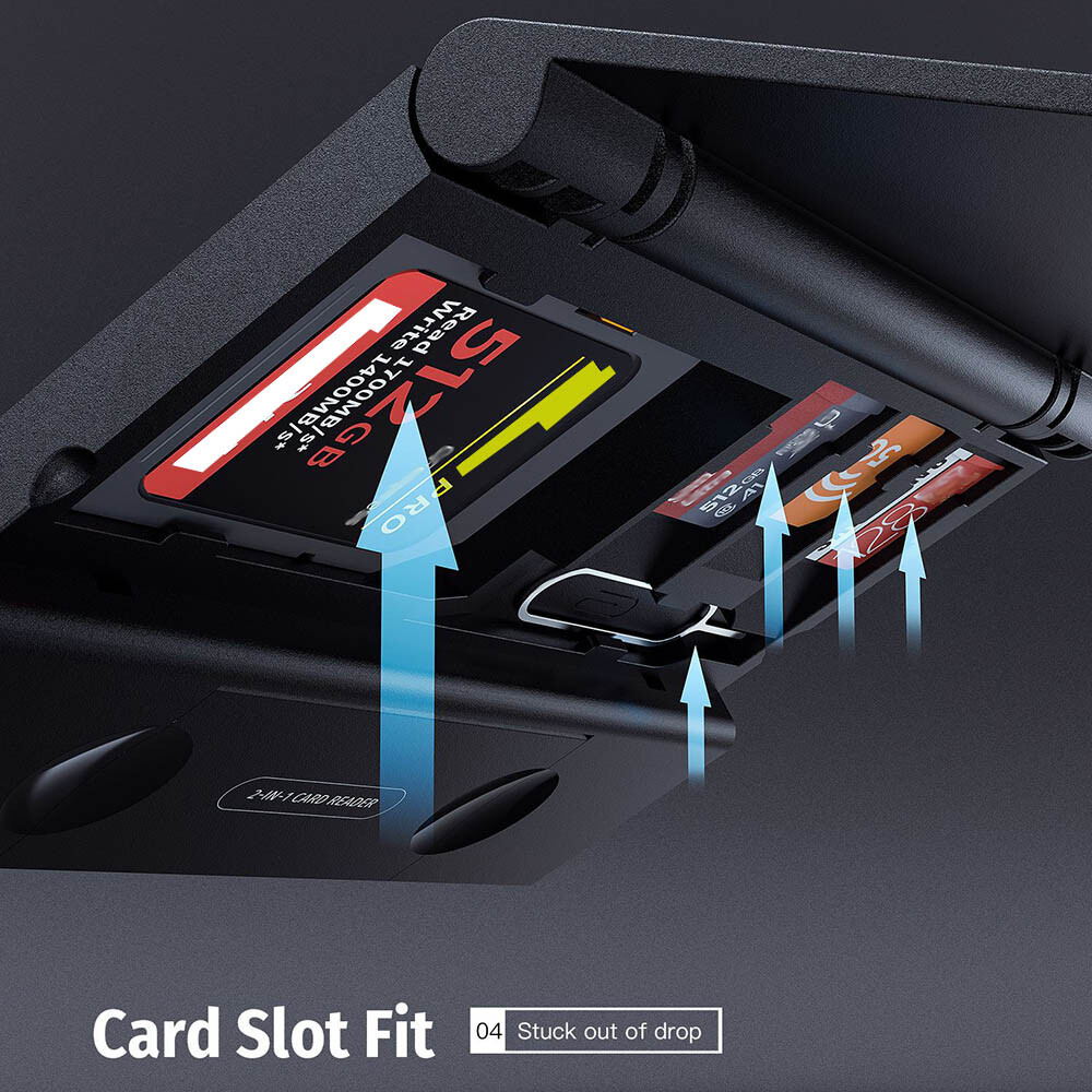 Memory Card Reader&USB-A/C HUB Dirver For iPhone 16/15/14/13 Android Phone Drone