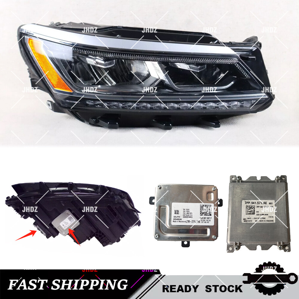 OEM LED Headlight Control Unit Module Right Set For Volkswagen Passat 2016-2019
