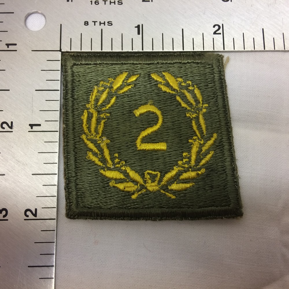 Vintage Military Patch Army Meritorious Unit Award 2 Olive Variant 2nd