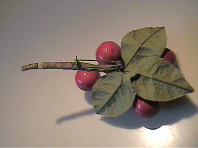 VINTAGE RED CHERRY FRUIT LAPEL PIN