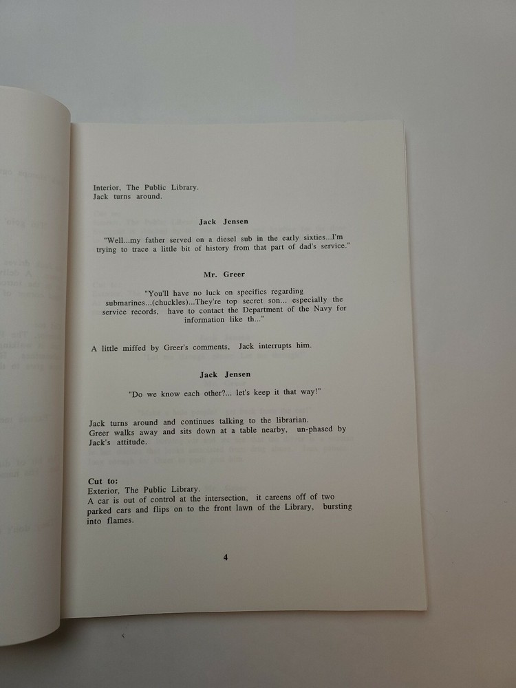 THE CARBONERO / Michael Gavin & Brian Kelley, 1990's Unproduced Screenplay
