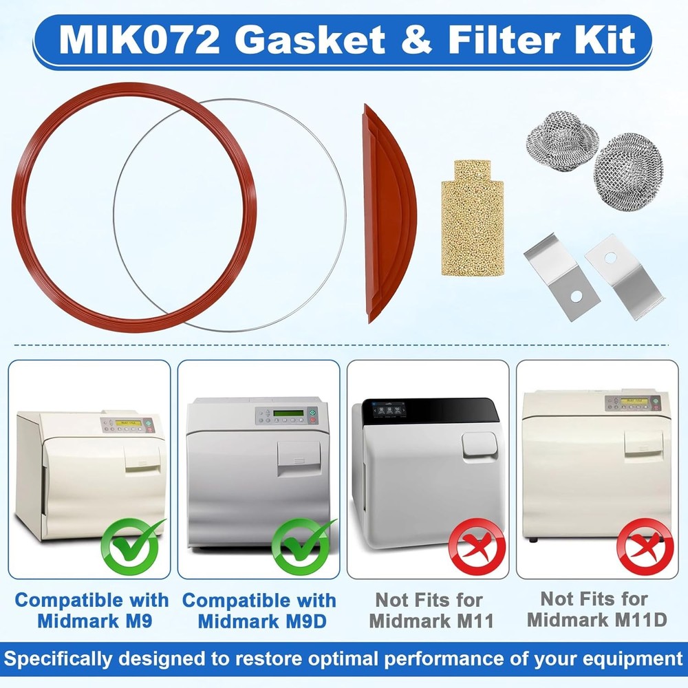 Replacement for Midmark Ritter M9/M9D/MIK072 PM Kit Include MIS076 MIF062 MIF038