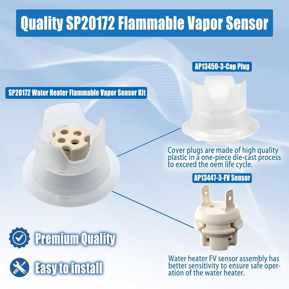 New Water Heater Flammable Vapor FV Sensor Kit SP20172 For Richmond For Rheem