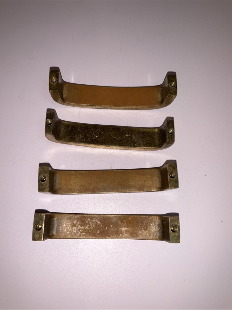Vintage Lot Of 3 3-1/4" Pull Brass Handle