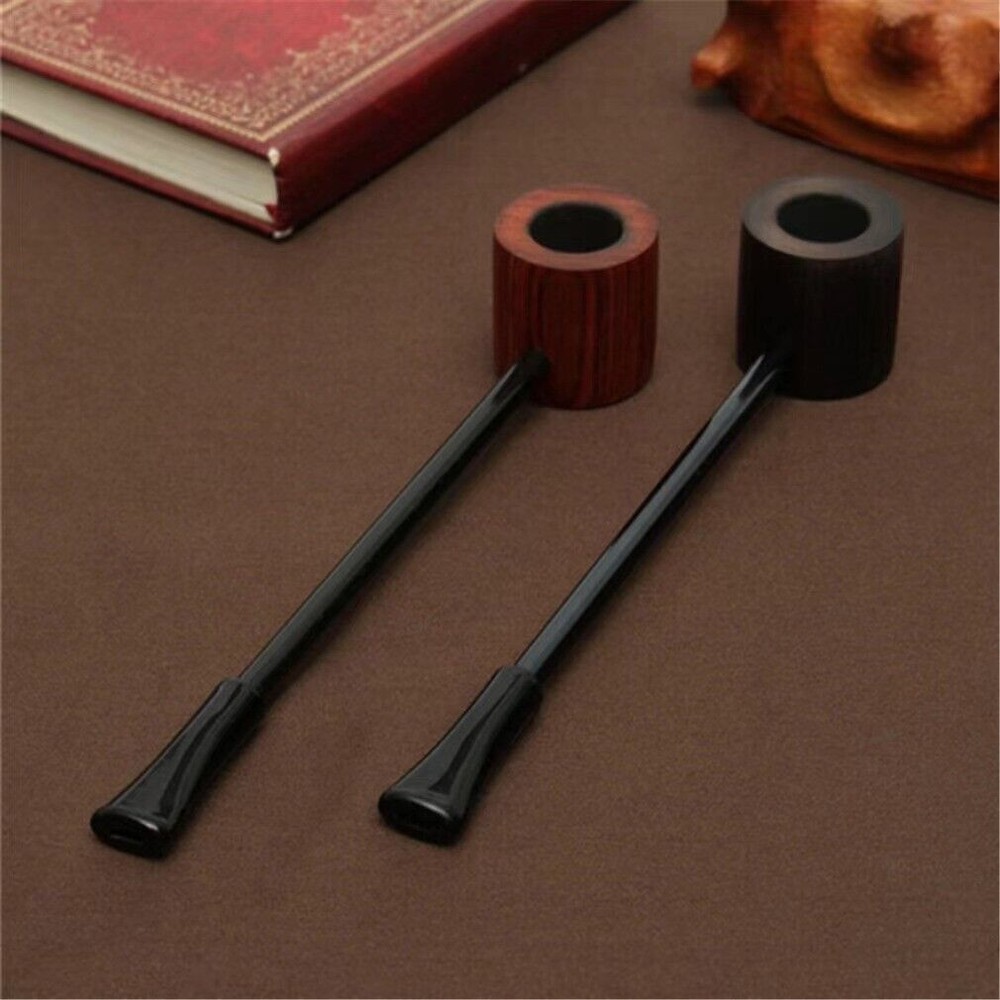 2 PCS Solid Wood Tubes – Removable, Portable, Long Flat Bottom, Random Color