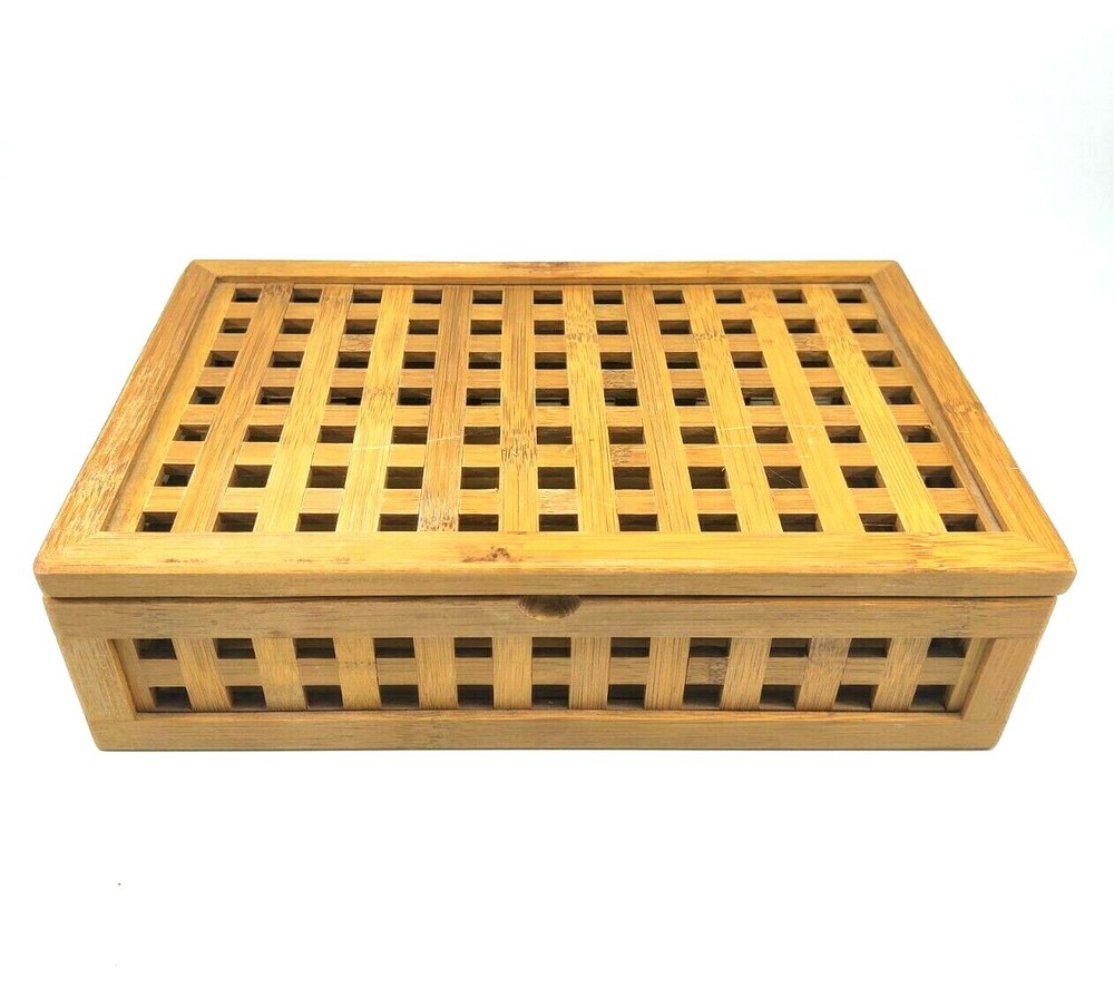 Wooden Box Cutout Square Pattern READ!!!