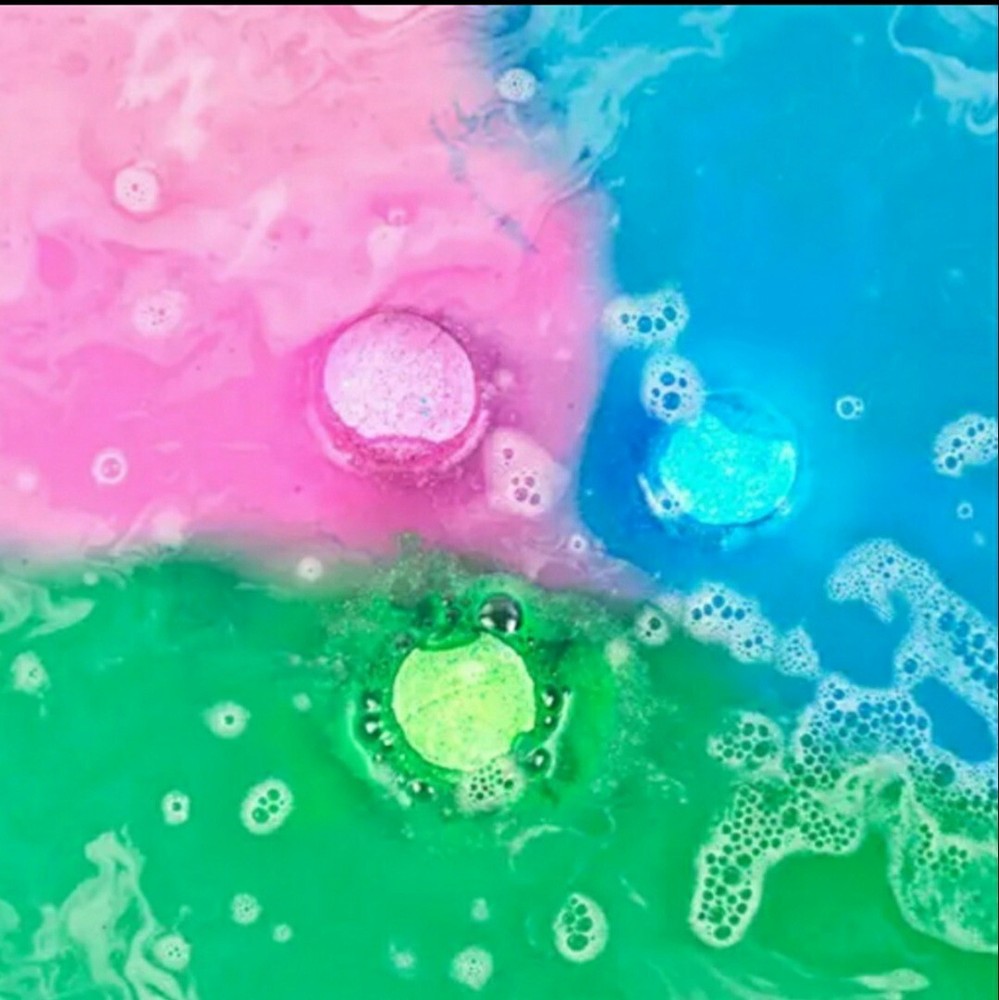 Rainbow Bath Bombs -Tropical Rainbow Scent