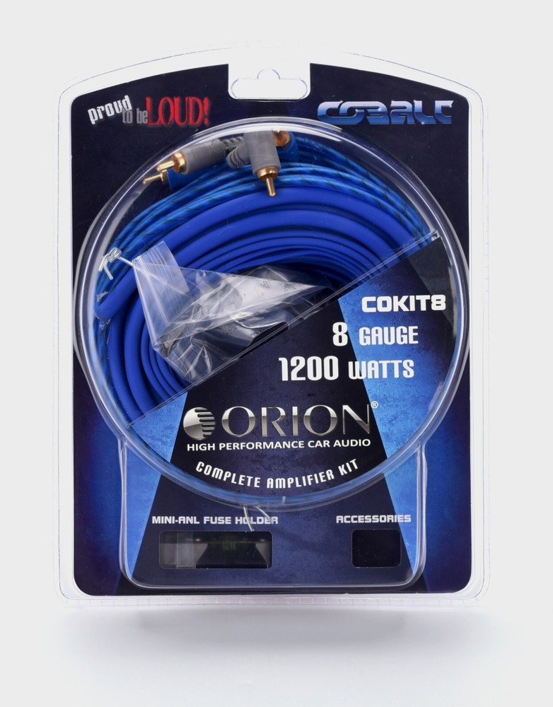 Orion 8 Gauge Complete Amplifier Kit with Soft Rubber Components - COKIT8