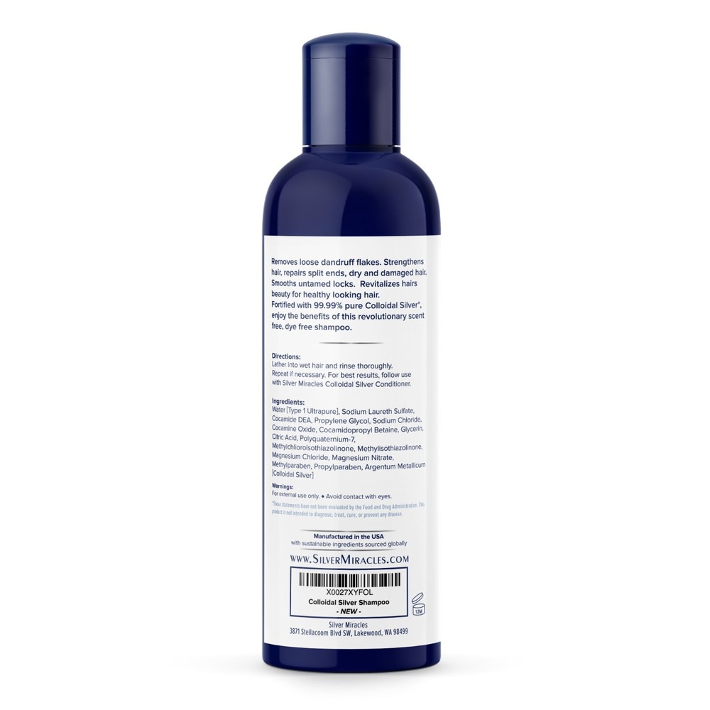 Colloidal Silver Shampoo by Silver Miracles MANUFACTURER DIRECT