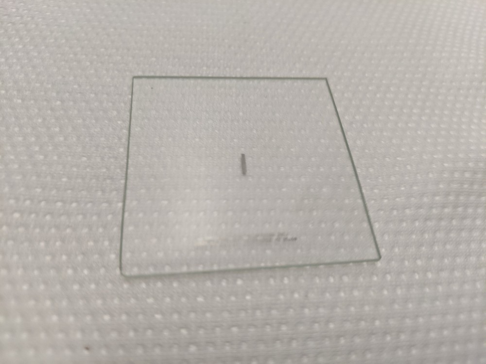 Chrome-On-Glass Rectangular Aperture 1x5mm Test Target ~50mm Plate