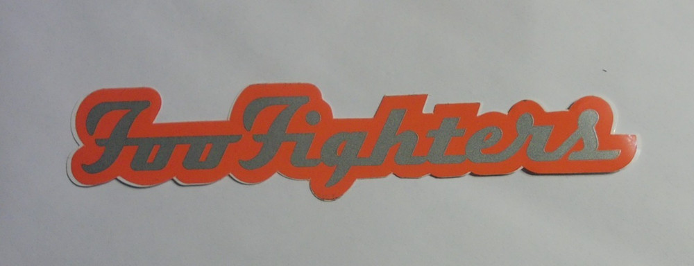 Foo Fighters Stickers (2) and Patch (1) lot