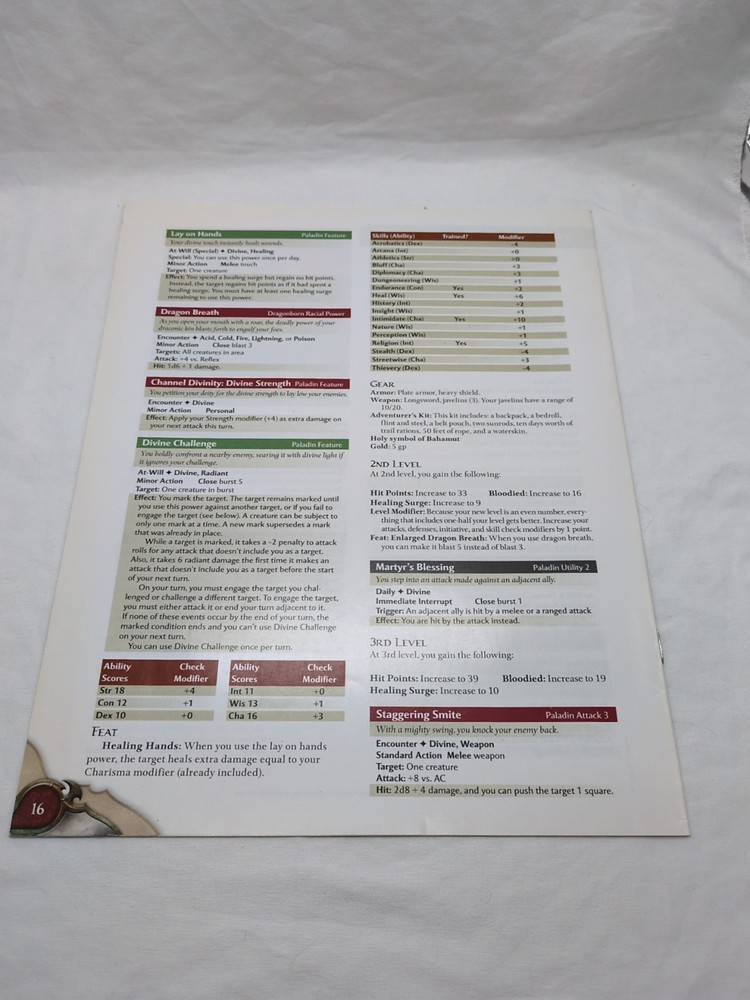 Dungeons And Dragons 4th Edition Quick-Start Rules