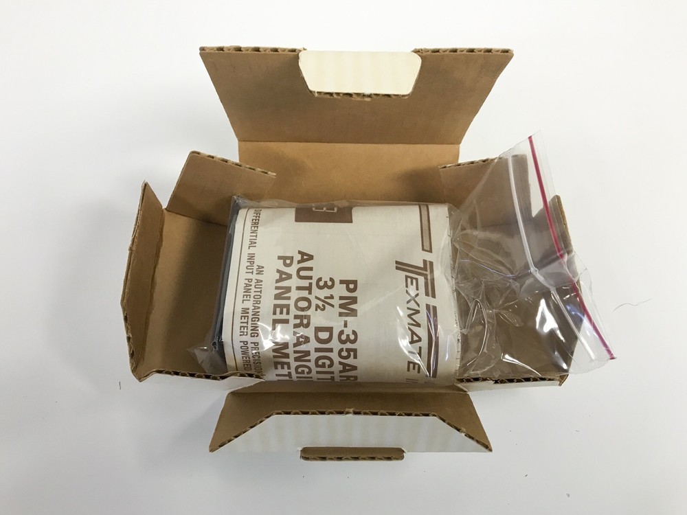 NEW TEXMATE PM-35AR 3-1/2 DIGIT AUTORANGING PANEL METER 200V RANGE