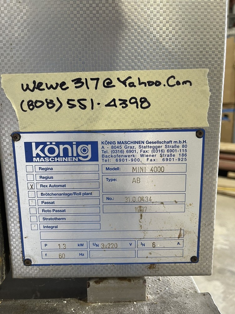 Koenig Classic Rex Dough Divider Rounder