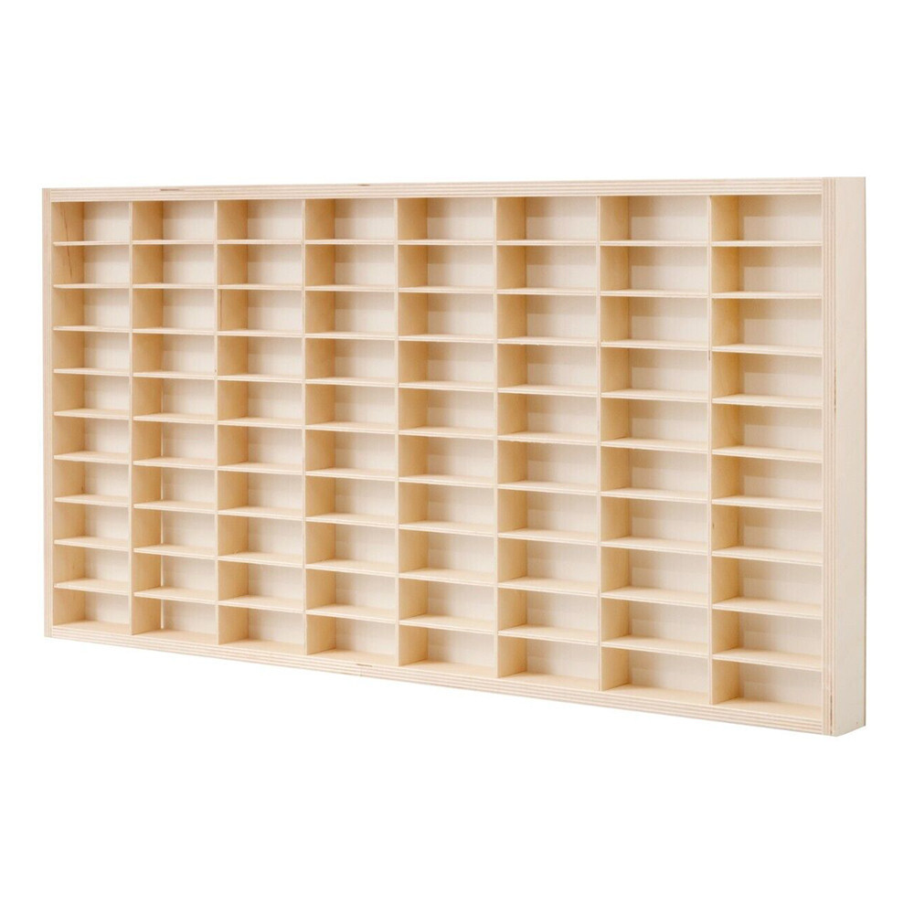 80Grid Model Car Diecast Display Case Storage Rack Wall Mount Rack 1:64 Scale