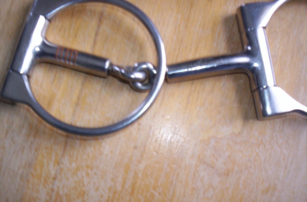 Used SS Coronet Robart Rotating Mouth Dee Snaffle 4 1/2" Mouth 3" Dee Ring