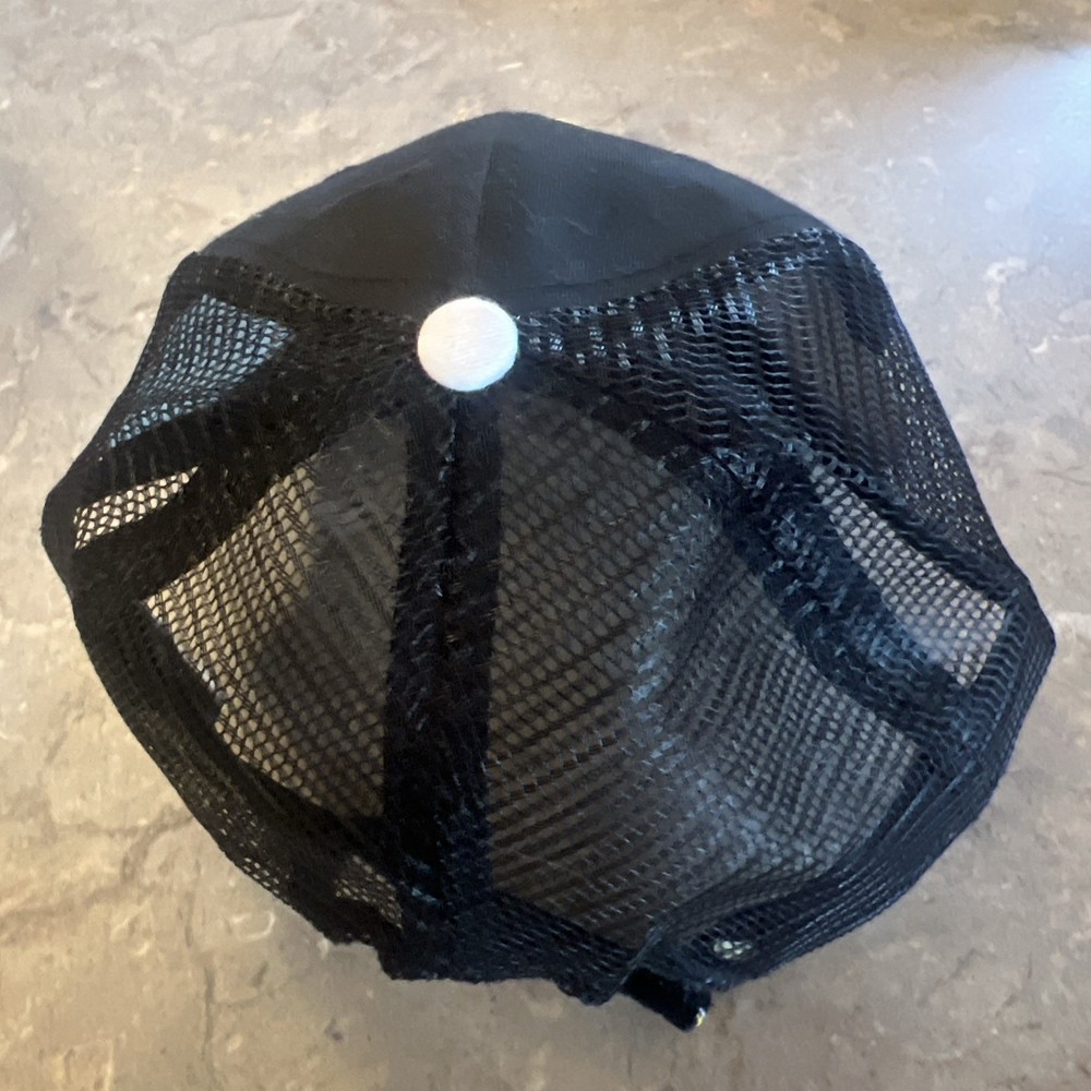 Retired Marine Ball Cap Adjustable Black Mesh