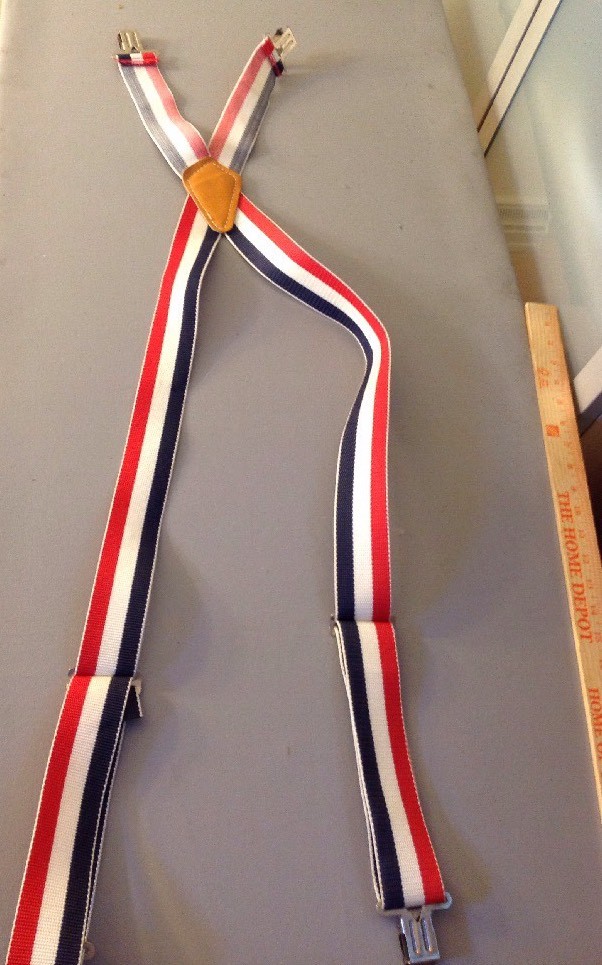 Red White And Blue Custom suspenders