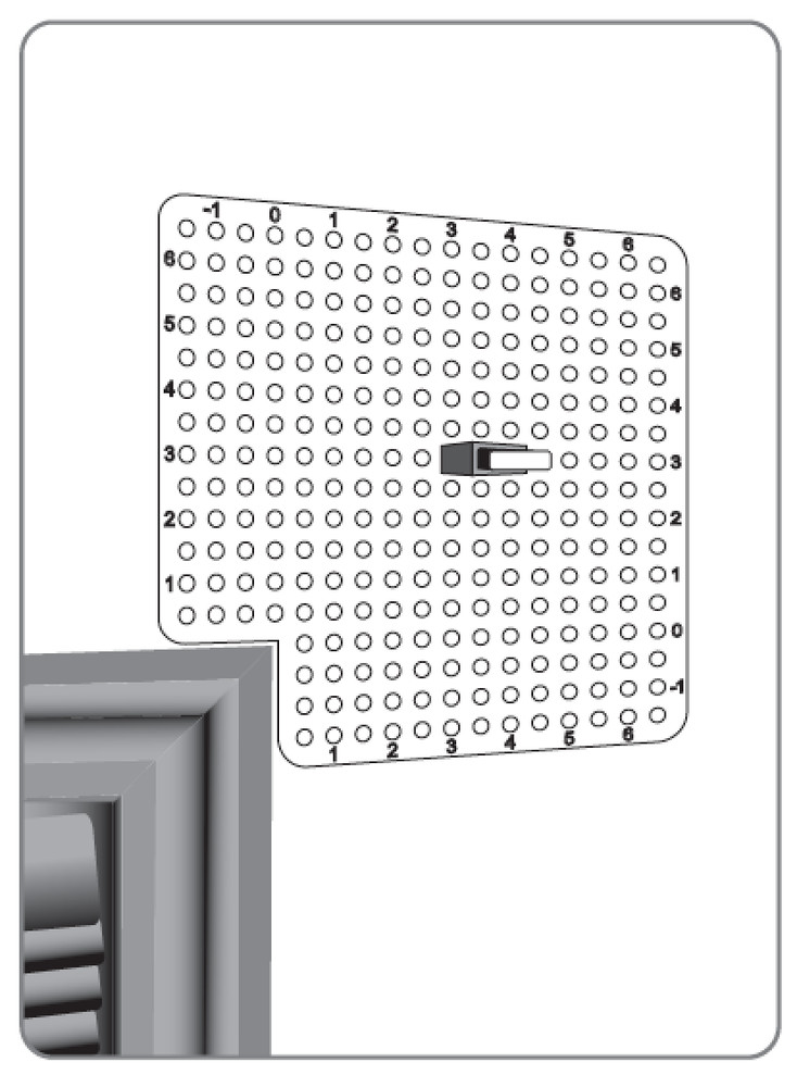InnoD Stress-Free Curtain Rod Hanging Template with Stud Checker