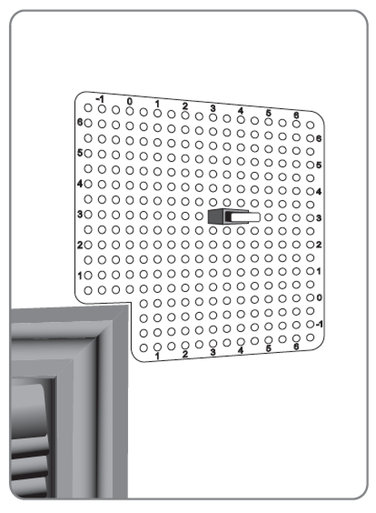 InnoD Stress-Free Curtain Rod Hanging Template with Stud Checker