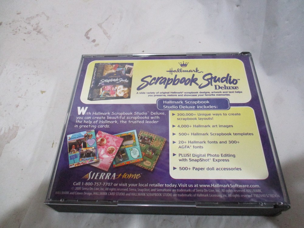 Hallmark Card Studio 2 Deluxe for Windows 98 XP PCs Vintage 2000 Complete!!!