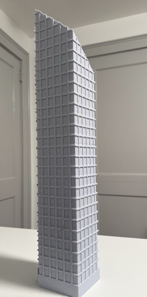 Crain Communications Building 26 Inches -Stone Grey