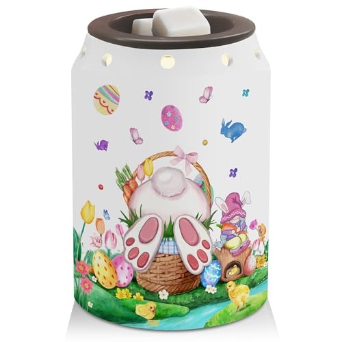 Easter Decor Wax Warmer, Easter Eggs Bunny Easter Decorations for Home
