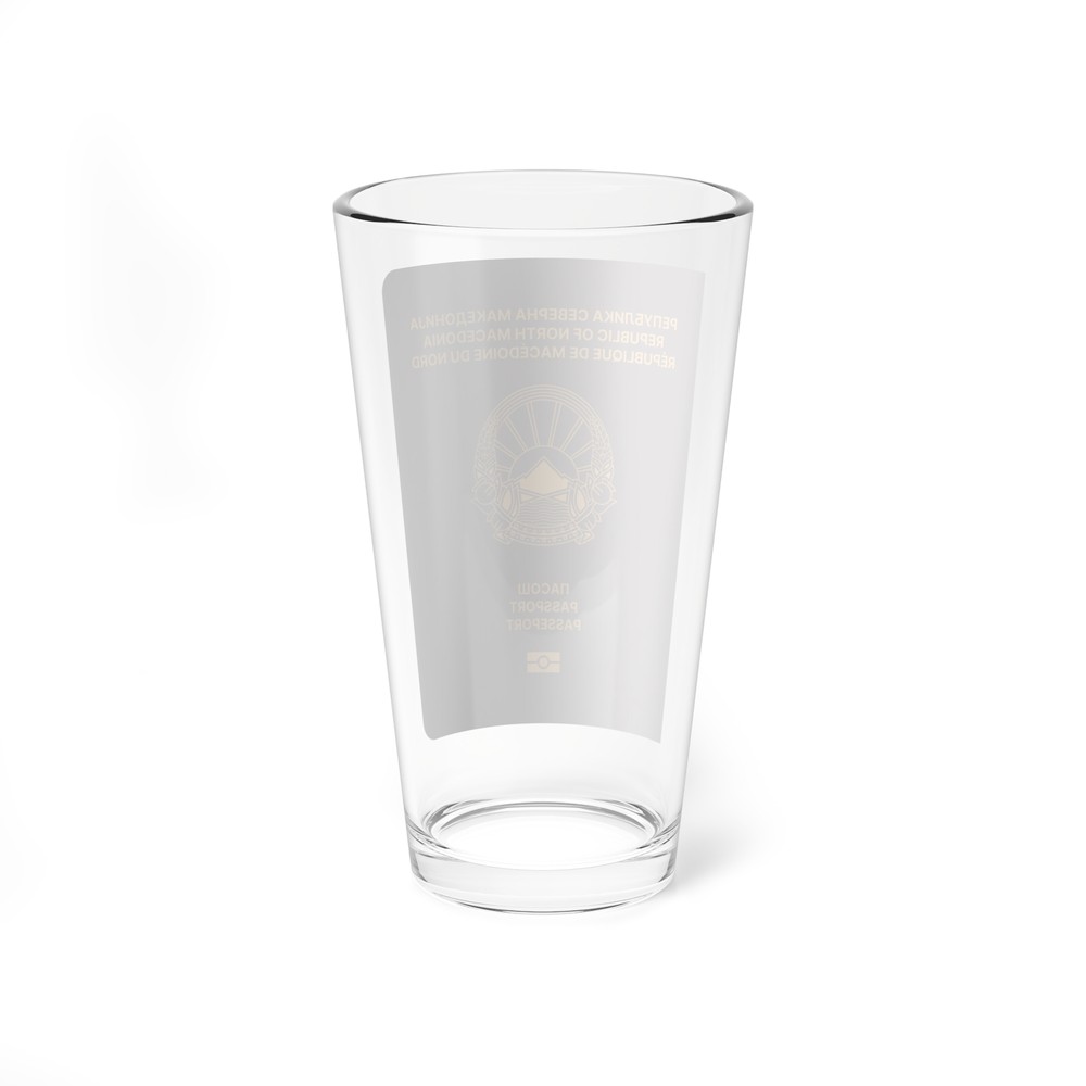 Macedonian Passport - Pint Glass 16oz