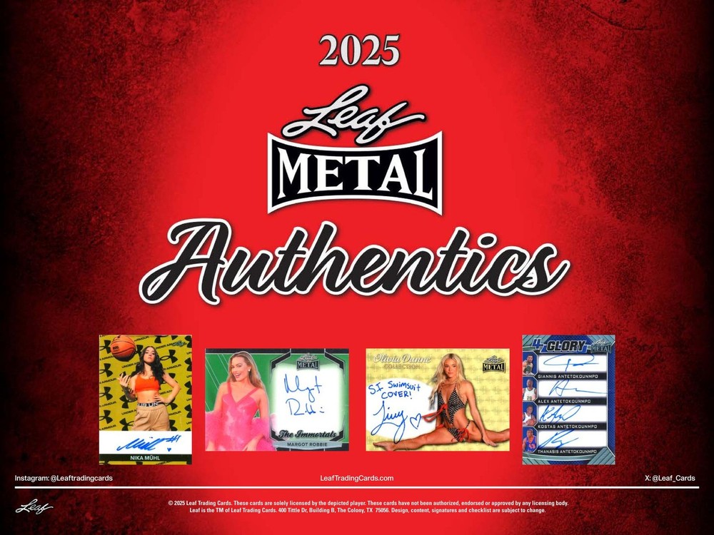 2025 LEAF METAL AUTHENTICS HOBBY BOX