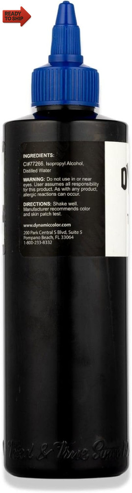 Dynamic Triple Black Tattoo Ink Bottle 8Oz