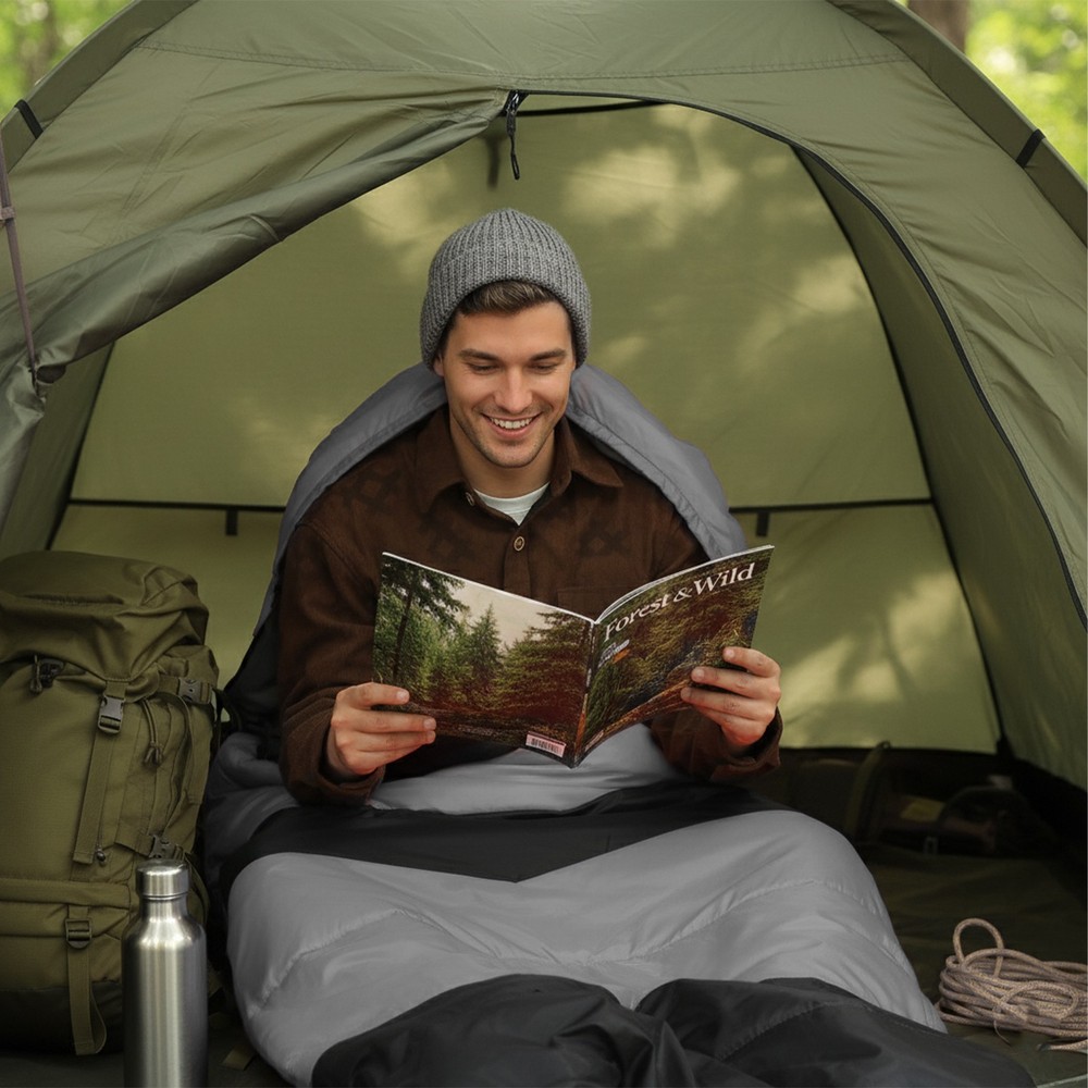 Rectangular Heated Sleeping Bag,Waterproof Compact Envelope Sleeping Bag