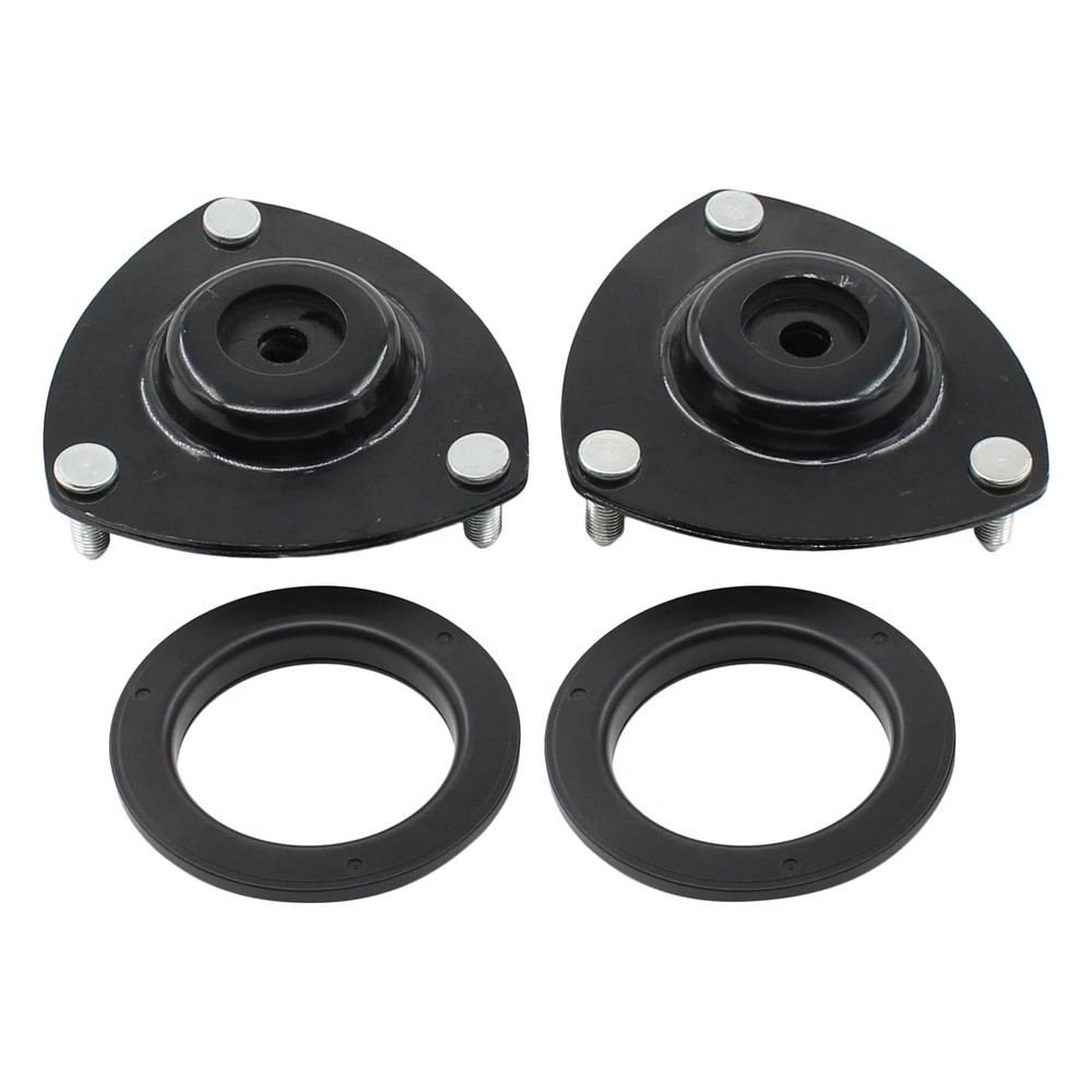 Front Driver and Passenger Side Shock Absorber Upper Strut Mounts with Bearin...
