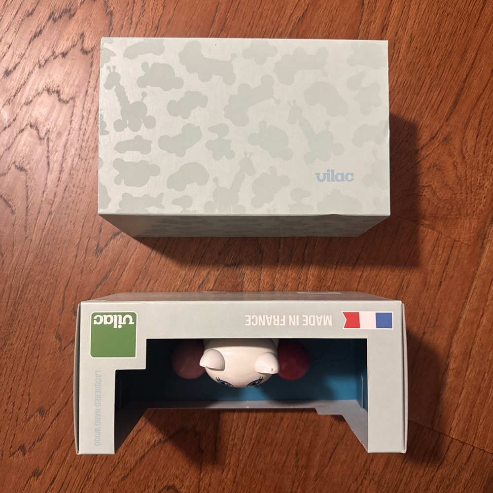 VILAC Wooden Pull Toy, Minette La Chatte