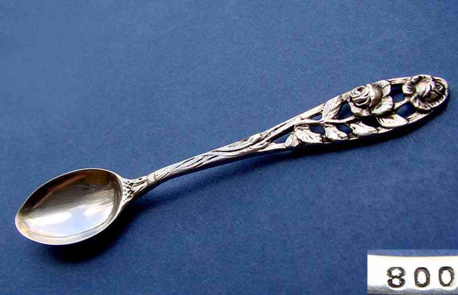 Gorgeous - / Mocca Spoon/Spoon, Roses Decor, 800er Silver D687