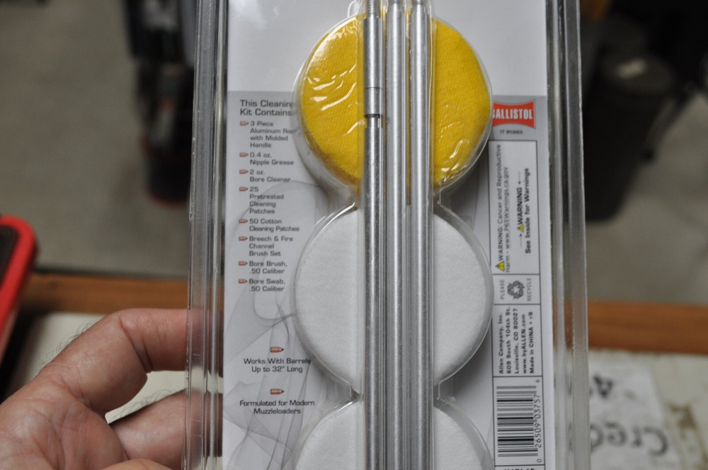 Black Powder Muzzleloader Gun Cleaning Kit Allen™ Thunder Cloud® 50 Caliber New!