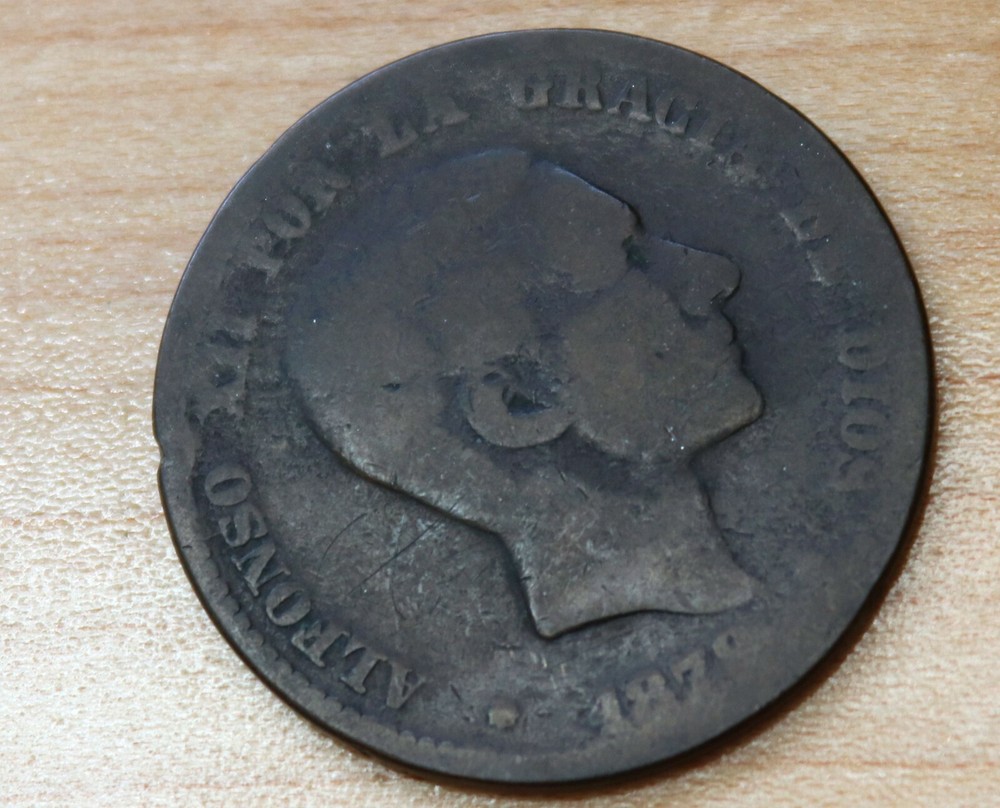 1879 Spain 10 Centimos Alfonso XII