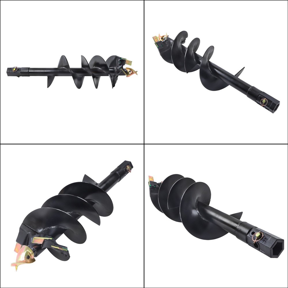 Attachments 12" x 48" Auger Bit for Post Hole Digger, 2" Hex Connect