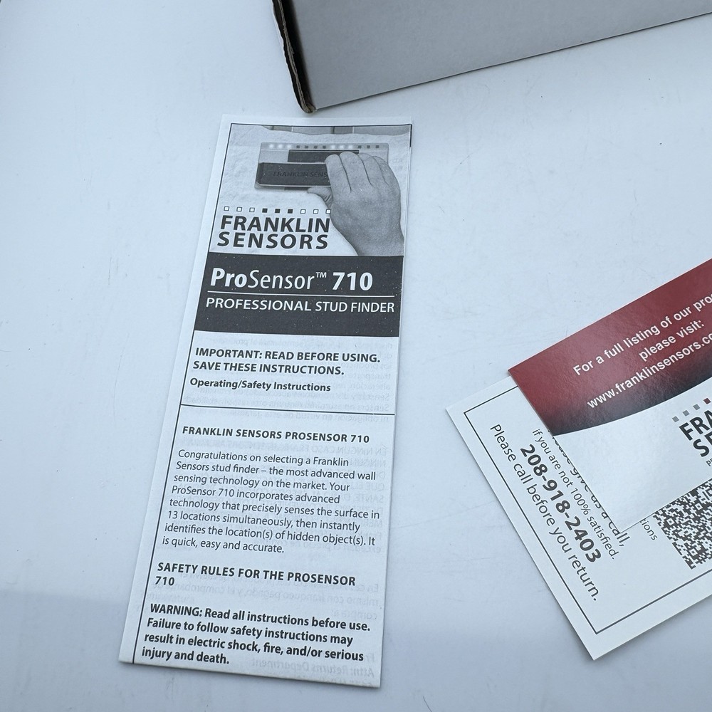 Franklin 710 Professional Stud Finder with Advanced 13-Sensor Technology NOB