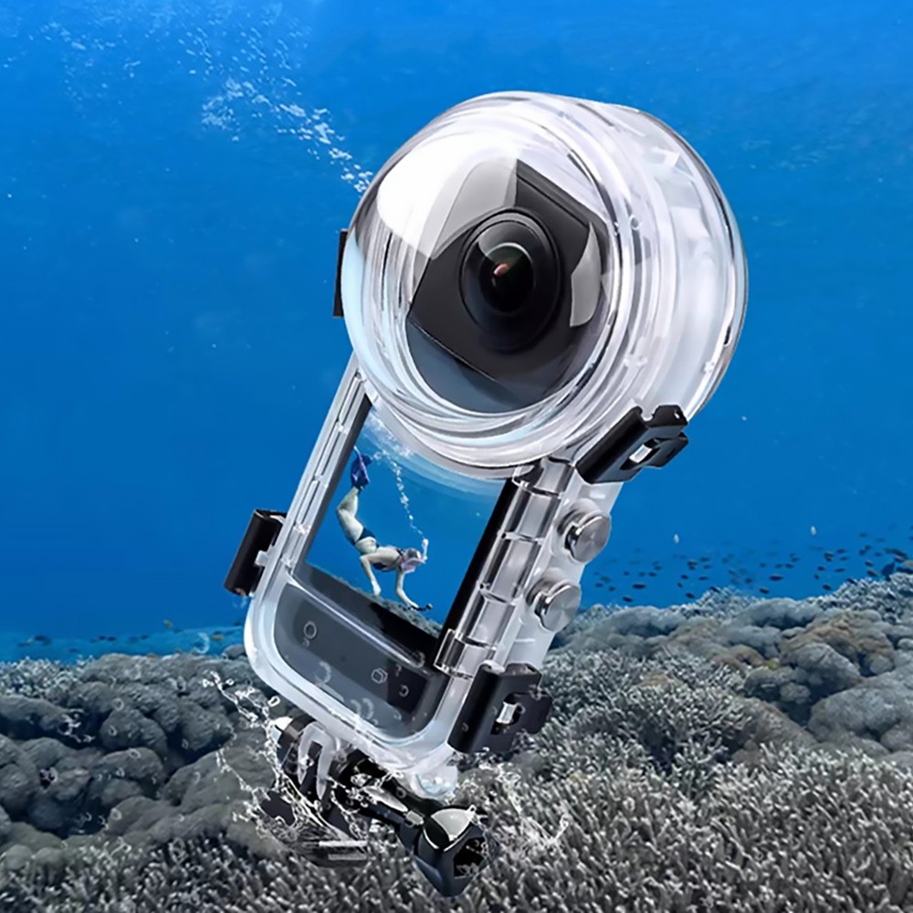 For Insta360 X4 Camera Fully Invisible Dive Case Waterproof Accessory Shell