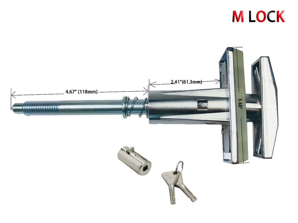Dixie Narco T-Handle Replacement Whole Set Assembled with High Security Lock