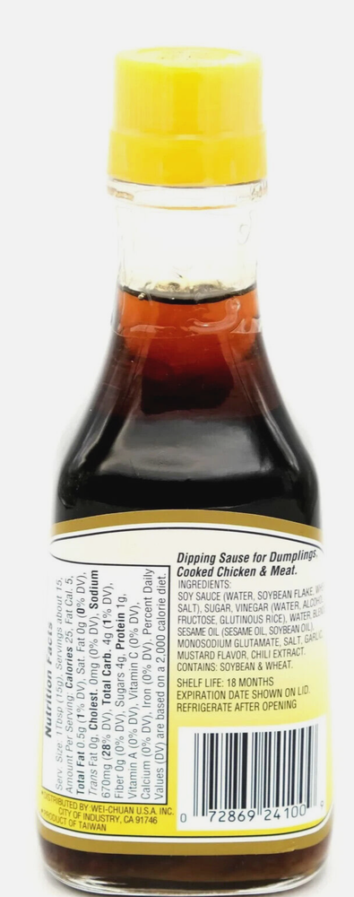 Wei-Chuan Dumpling Sauce Regular 6.5 oz ~ Exp 8/29/2025