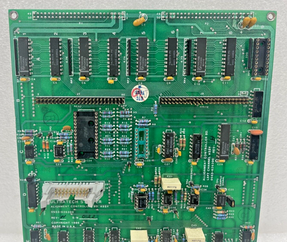 Ultratech Stepper 0553-626200 Rev. H Alignment Controller Board !!