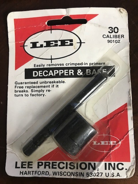 Lee Precision Decapper & Base 30 Cal 90102