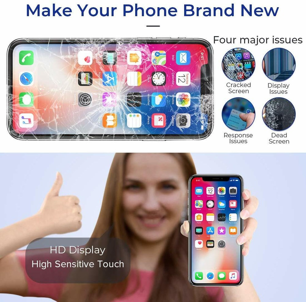 Wholesale For iPhone OLED Display LCD Touch Digitizer Screen Replacement Kit USA