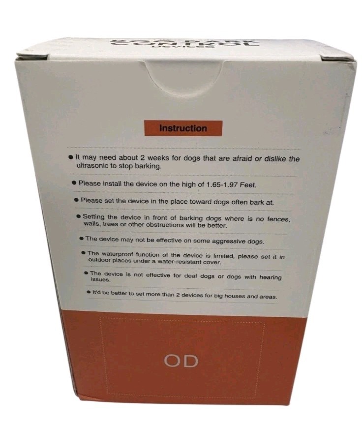 Ultrasonic Dog Bark Control Device