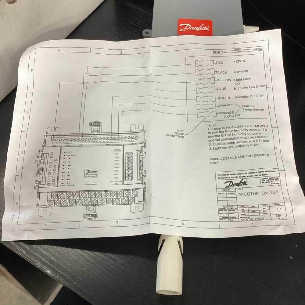 Danfoss AKCOTHP / 080Z2167 Temperature Sensor New