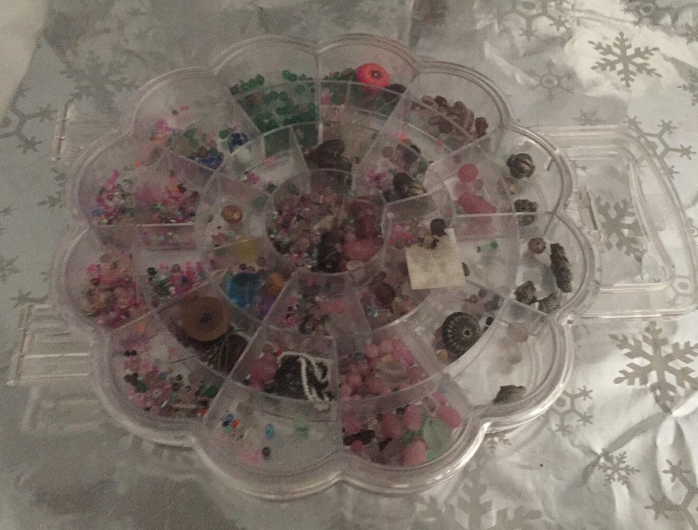 ❤️Jewelry Beads Crafting Multisize Carry Case With Handle Unfinished Project