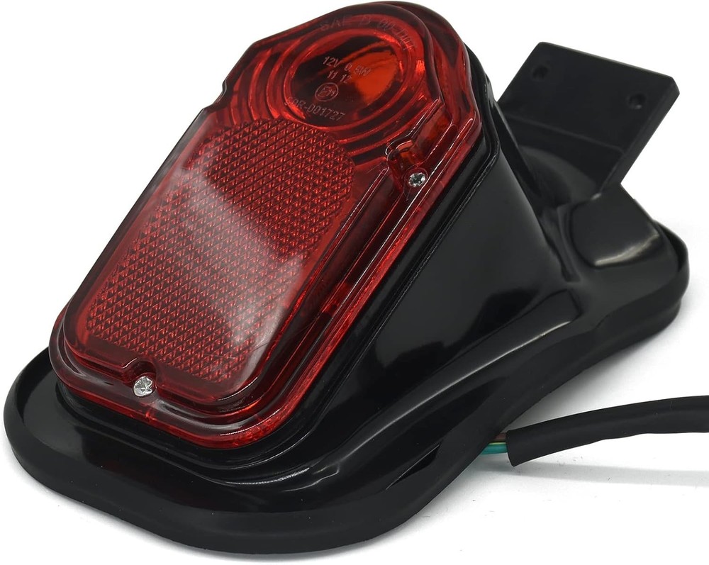 DKMTORK Motorcycle Plastic Brake/Tail Light (Black)