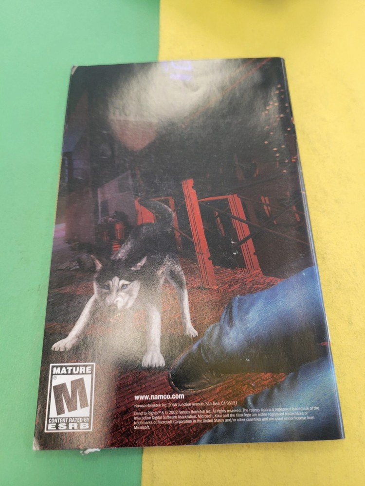 Xbox Manual "Dead to Rights"