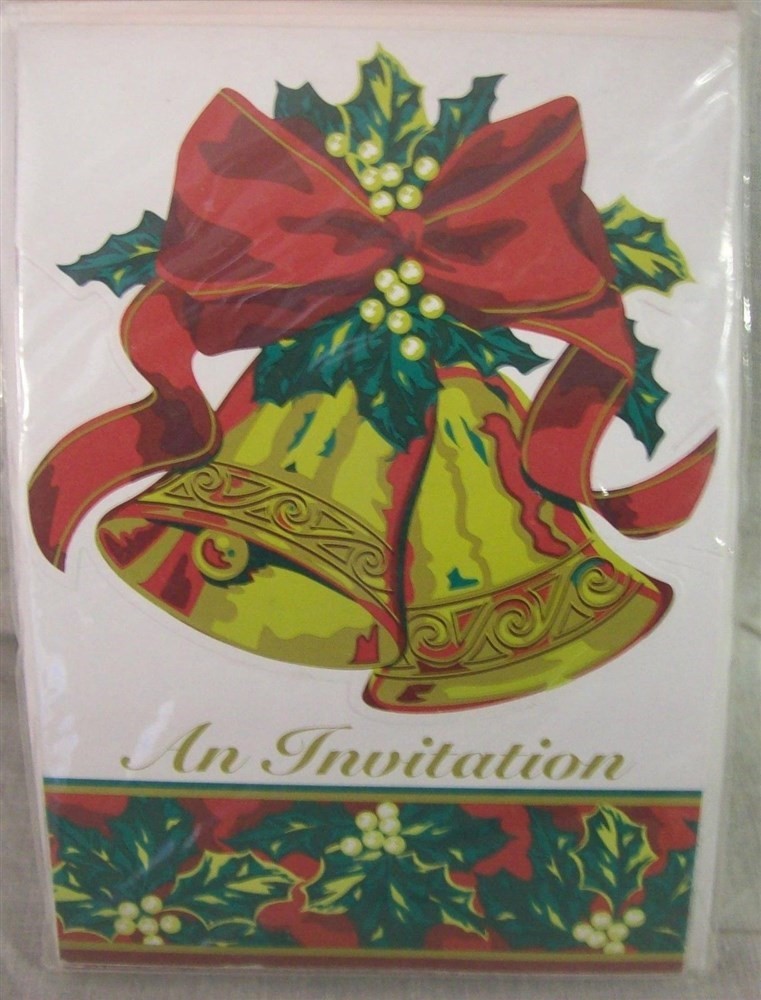 32 NEW CHRISTMAS Bells Invitations